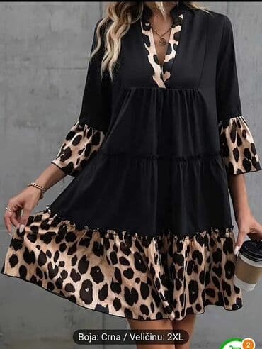 stradivarius jakna sa krznom: 2XL (EU 44), bоја - Crna, Oversize, Dugih rukava — 3
