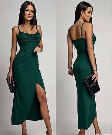 Elegantna midi haljina na bretele✨ Dostupna u više boja Odgovara XS