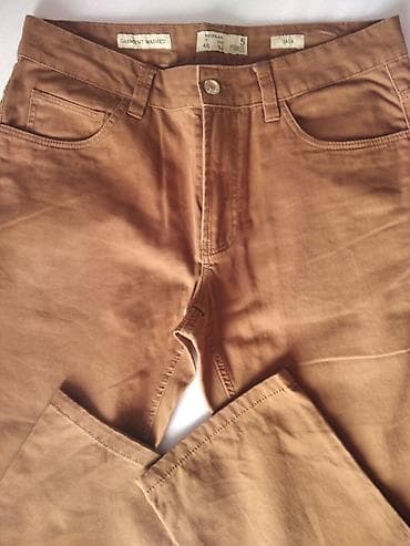 crop jakne: Braon pantalone – klasičan kroj - Boja: topla braon (camel) - — 5