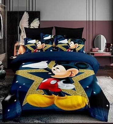 Sweatpants: 🪻🪻Decije Komplet posteljine sa motivom Mikija Mausa✨️✨️ - Dizajn — 2