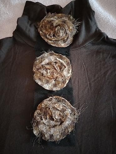 farmerke i sako: P.S. Fashion majica s rol-kragnom, model 36 (S). - Boja: tamno braon — 1