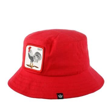 Hats: M (57), Cotton, color - Red — 6