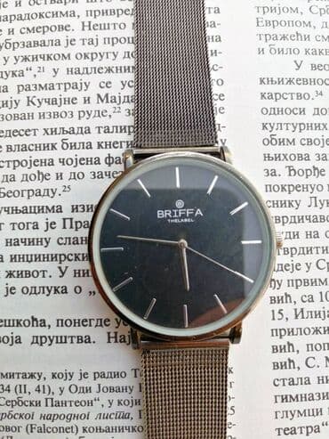 kozna jakna m: BRIFA ručni sat Brifa, prelep sat sa pancir narukvicom. Ispravan — 3