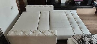 Kancelarijski nameštaj: Dvosjed na razvlačenje – modernog dizajna sa dekorativnim prošivima - — 4