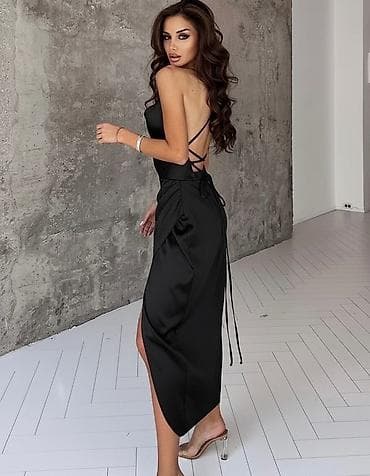 sergio tacchini motion m: 🔥Elegantna prelepa satenska midi haljina sa bretelama po ceni od — 6