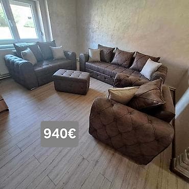 kolevka za bebe dexy co: Komplet tapaciranih garnitura za dnevni boravak – moderan Chesterfield — 2