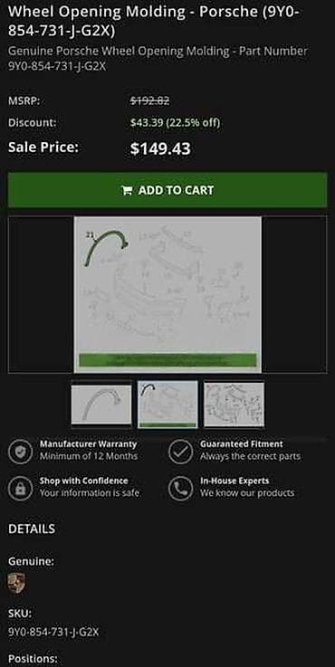 Car Parts: RUB KRILA LEVI COUPE ZA PORSCHE CAYENNE | Porsche Cayenne rub krila — 4