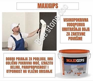 ormari sa ogledalima: MAXIGIPS – visokopokrivna, vodoperiva unutrašnja boja za zahtevne — 1