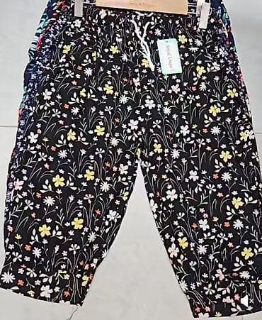 m sara pantalone: Šalvare 3/4 siroke,meke,udobne sa elastinom i elasticnim pojasem — 7