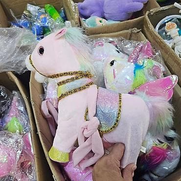 zimske pantalone za decu: Plišani jednorog koji peva i hoda Slatka plišana igračka koja peva i — 3