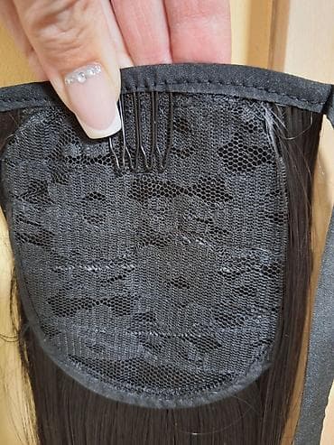 medicinske perike cena: Ekstenzija rep – duga, ravna, crna (1b) - Tip: ekstenzija za kosu u — 10