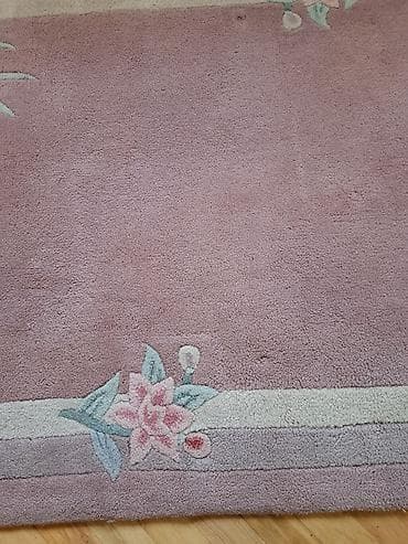 tepih spajdermen: Ručno tufovani tepih sa floralnim motivima - Dimenzije (procena sa — 3