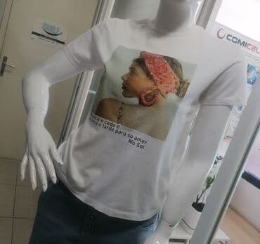 duks sa krznom: S (EU 36), Cotton, color - White — 2