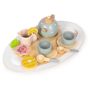 aparat za slikanje: Drveni set za čaj – 14 delova – ECOTOYS Šifra proizvoda: TL64 — 3