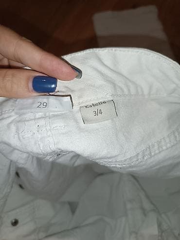 crno beli tech fleece: Ženske pantalone – više modela i veličina 1) Elegantne bele pantalone — 8