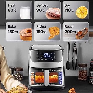 bluetooth usb za auto: Višenamenska friteza na vruć vazduh sa digitalnim ekranom i prozorom — 1