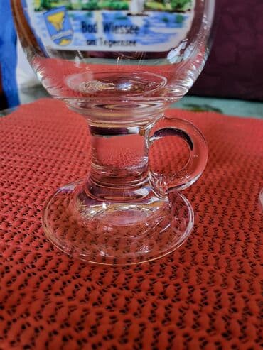 solje za caj: Solje nove za kafe,caj za dvoje. kristal. nemacke 80te. Solje za — 10