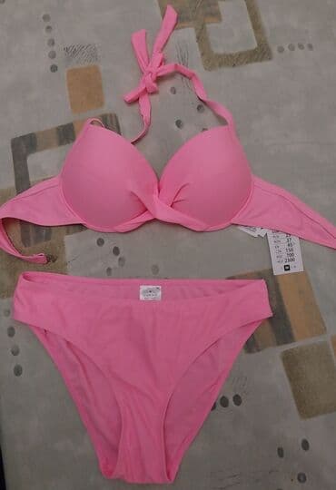 jednodelni push up kupaci: M (EU 38), Polyester, Single-colored, color - Pink — 1
