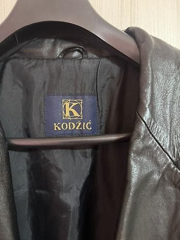 pancir lanac: Kožni kaput KODŽIĆ – crni - Materijal: prirodna koža (etiketa — 2