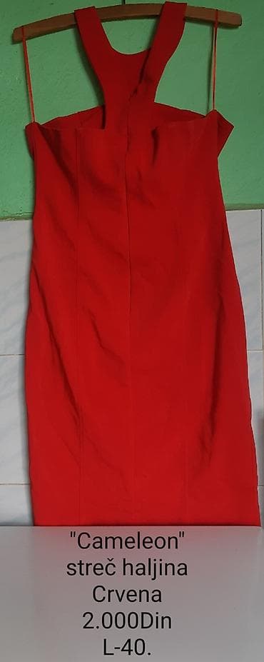 CAMELEON ženska streč haljina - Boja: crvena - Veličina: L (40) - na lalafo.rs CAMELEON ženska streč haljina - Boja: crvena - Veličina: L (40) -