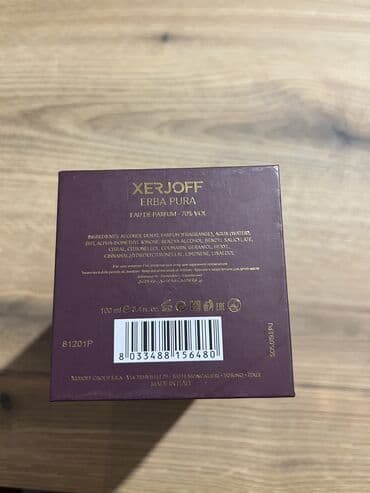 ebelin cetka za kosu: Unisex parfem, Xerjoff Erba Pura, Original — 5