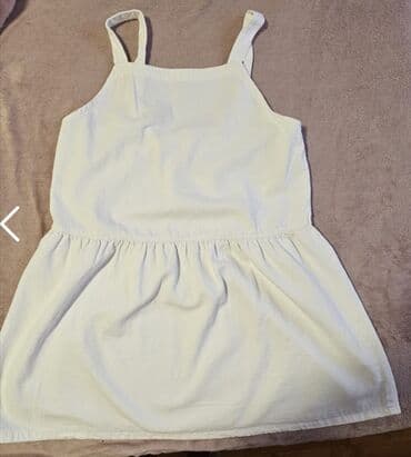 letnje haljine novi sad: A-Dress 2XL (EU 44), color - White, Oversize, With the straps — 1