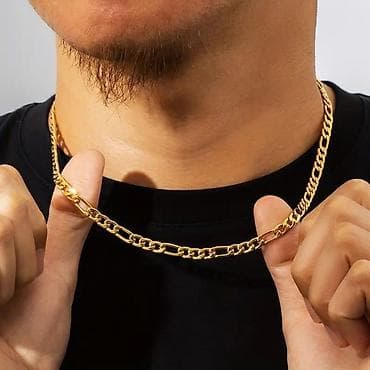 oksfordice sa platformom: Muški lančić – Figaro stil - Dizajn: klasični Figaro lanac — 2