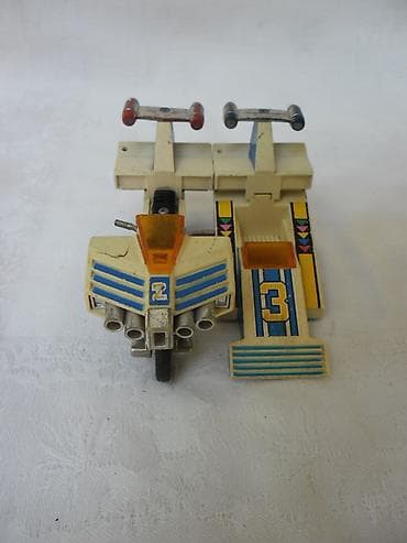 sat sa kuglicama: Gorenger motor sa prikolicom,10 cm, Japan, vintage — 2