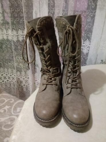 cipele braon: High boots, 37, color - Brown — 2