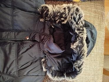 mantil s: Ženska zimska jakna sa kapuljačom, tamno plave boje, veličina XL. - — 5