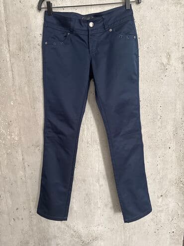 Pantalone: M (EU 38), Normalan struk, Ravne nogavice
