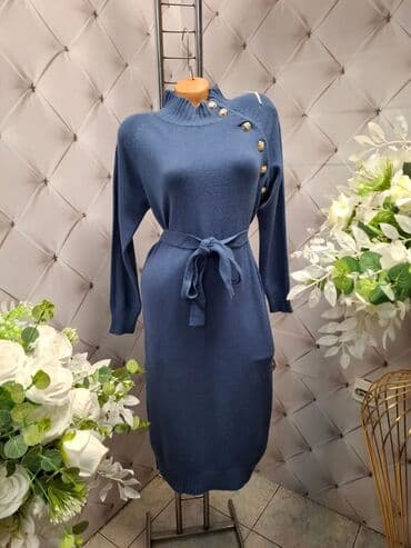 novi sad svecane haljine: 7Arrows M, bоја - Svetloplava, Večernji, maturski, Dugih rukava — 1