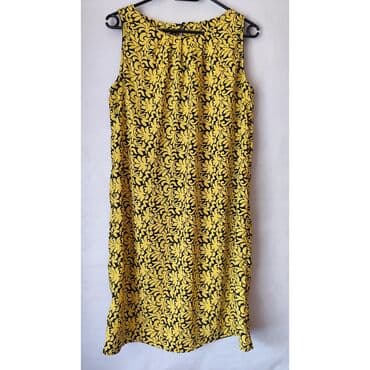 visece mindjuse sa cirkonima: Zara L (EU 40), color - Yellow, Oversize, Without sleeves — 1