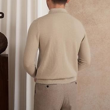 torba blackhawk nova: Muški pleteni džemper-polo, dugi rukav - Klasičan polo okovratnik sa — 5