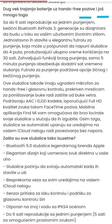 bezicne bluetooth slusalice: Predstavljamo neverovatne Apple AirPods 3. generacije sa MagSafe — 4