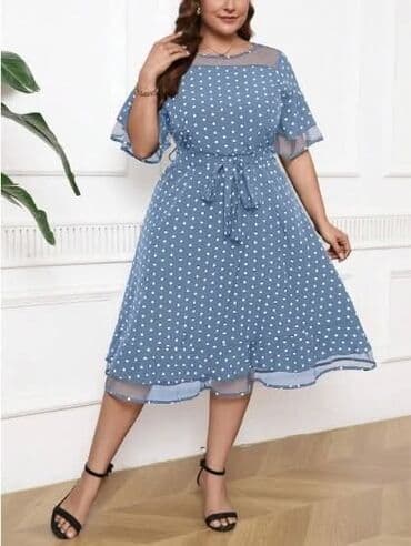 new yorker odeca: #Haljine Vel 3XL Cena 3000din Ramena : 44 cm Dužina haljine: 122 cm — 4