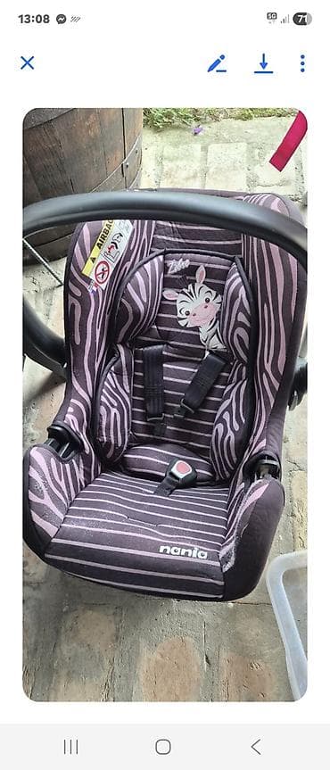 Auto-sedište za bebe Nania (model sa motivom zebre) - Kategorija