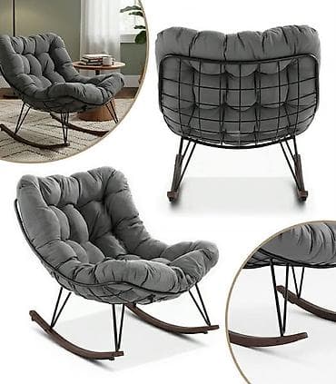 Tapacirana njihalica – fotelja za relaksaciju - Dizajn: moderna — 2