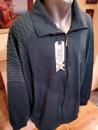 siroke pantalone za punije: Nova muska pamucna trenerka sa kragnom u velikom broju Benx 5XL — 3