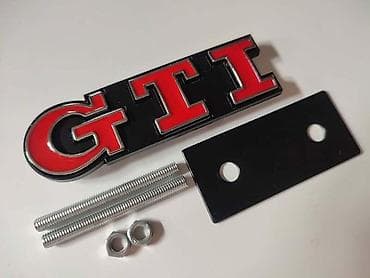 cena polovnih: NATPIS GTI CRVENI ZA MASKU ZA VOLKSWAGEN GOLF, POLO, SCIROCCO | — 1