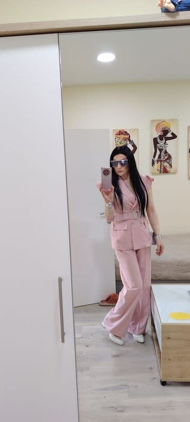 kompleti sako i pantalone: L, Jednobojni, bоја - Roze — 3