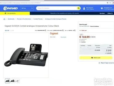 ps3 slim cena: *** SUPER AKCIJA *** 1899 Telefonski aparat Gigaset DL500A; Bluetooth — 1