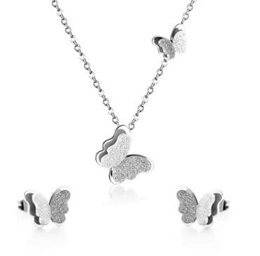 teddy kaput h m: Set: Minđuše, Ogrlica, Materijal: Hirurški čelik — 1