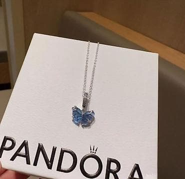 ranac za bebine stvari: Pandora set nakita – leptiri i prsten sa srcem💎 - Minđuše s kružnim — 2