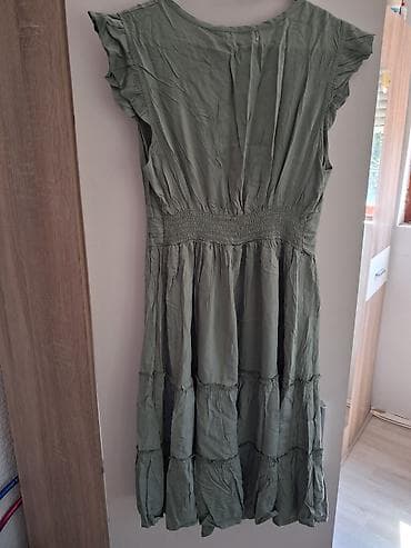 roma m: Haljina Just Woman – maslinasto zelena, veličina L/XL - Dužina: midi — 7