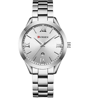 lancici sa imenom: Nov ženski sat od nerdjajućeg čelika. Kvarcni mehanizam, ima datum — 4