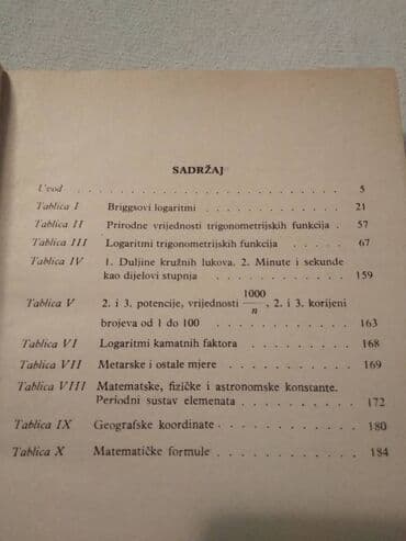 mračna strana psihologije knjiga: Knjiga:Logaritamske tablice 210 str. 1979. malo ostecena prazna — 3