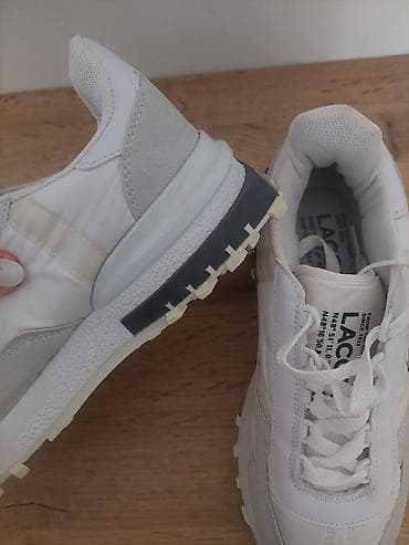 air max tn patike: Lacoste ženske patike – bele/ekru nijanse, model sa retro running — 5