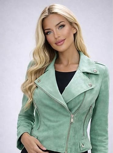 ponco cena: AKCIJA!!! Ženske jaknice od velura – model biker kroja. - Materijal — 4