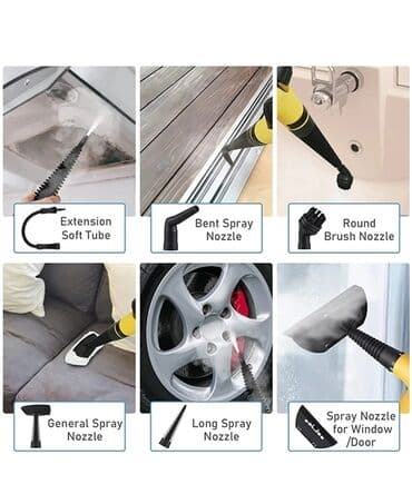 figaro za lokne: Ručni parni čistač – multifunkcionalni uređaj za higijensko čišćenje — 4